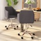 Esszimmerstühle 2 Stk. Drehbar Taupe Stoff Esszimmerstühle 2 Stk. Drehbar Taupe Stoff