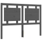 vidaXL Massivholzbett mit Kopfteil Grau 140x190 cm vidaXL Massivholzbett mit Kopfteil Grau 140x190 cm