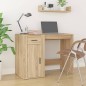 vidaXL Schreibtisch mit Stauraum Sonoma-Eiche Holzwerkstoff vidaXL Schreibtisch mit Stauraum Sonoma-Eiche Holzwerkstoff