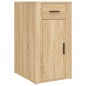 vidaXL Schreibtisch mit Stauraum Sonoma-Eiche Holzwerkstoff vidaXL Schreibtisch mit Stauraum Sonoma-Eiche Holzwerkstoff