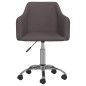 Esszimmerstühle 2 Stk. Drehbar Taupe Stoff Esszimmerstühle 2 Stk. Drehbar Taupe Stoff