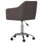 Esszimmerstühle 2 Stk. Drehbar Taupe Stoff Esszimmerstühle 2 Stk. Drehbar Taupe Stoff