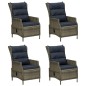 vidaXL 5-tlg. Garten-Essgruppe Braun Poly Rattan vidaXL 5-tlg. Garten-Essgruppe Braun Poly Rattan