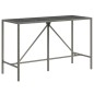 vidaXL 11-tlg. Gartenbar-Set mit Kissen Grau Poly Rattan vidaXL 11-tlg. Gartenbar-Set mit Kissen Grau Poly Rattan