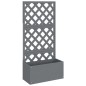 vidaXL Blumenkästen mit Rankgittern 2 Stk. Grau 65x33x135 cm WPC vidaXL Blumenkästen mit Rankgittern 2 Stk. Grau 65x33x135 cm WPC