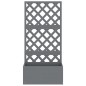 vidaXL Blumenkästen mit Rankgittern 2 Stk. Grau 65x33x135 cm WPC vidaXL Blumenkästen mit Rankgittern 2 Stk. Grau 65x33x135 cm WPC