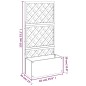 vidaXL Blumenkästen mit Rankgittern 2 Stk. Grau 65x33x135 cm WPC vidaXL Blumenkästen mit Rankgittern 2 Stk. Grau 65x33x135 cm WPC