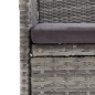 vidaXL 7-tlg. Garten-Essgruppe mit Kissen Grau und Schwarz vidaXL 7-tlg. Garten-Essgruppe mit Kissen Grau und Schwarz