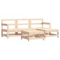 vidaXL 5-tlg. Garten-Lounge-Set mit Kissen Massivholz vidaXL 5-tlg. Garten-Lounge-Set mit Kissen Massivholz