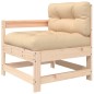vidaXL 5-tlg. Garten-Lounge-Set mit Kissen Massivholz vidaXL 5-tlg. Garten-Lounge-Set mit Kissen Massivholz