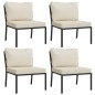 vidaXL 7-tlg. Garten-Lounge-Set mit Sandfarbigen Kissen Stahl vidaXL 7-tlg. Garten-Lounge-Set mit Sandfarbigen Kissen Stahl