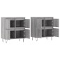Sideboards 2 Stk. Grau Sonoma Holzwerkstoff Sideboards 2 Stk. Grau Sonoma Holzwerkstoff