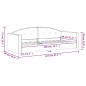 Tagesbett Hellgrau 80x200 cm Samt Tagesbett Hellgrau 80x200 cm Samt