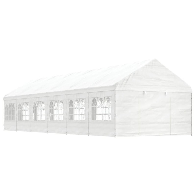 vidaXL Pavillon mit Dach Weiß 13,38x4,08x3,22 m Polyethylen vidaXL Pavillon mit Dach Weiß 13,38x4,08x3,22 m Polyethylen