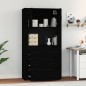 vidaXL Highboard Schwarz Holzwerkstoff vidaXL Highboard Schwarz Holzwerkstoff