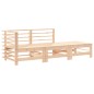 vidaXL 3-tlg. Garten-Lounge-Set mit Kissen Massivholz vidaXL 3-tlg. Garten-Lounge-Set mit Kissen Massivholz