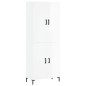Highboard Hochglanz-Weiß 69,5x34x180 cm Holzwerkstoff Highboard Hochglanz-Weiß 69,5x34x180 cm Holzwerkstoff