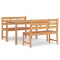 vidaXL 3-tlg. Garten-Essgruppe Massivholz Teak vidaXL 3-tlg. Garten-Essgruppe Massivholz Teak