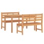 vidaXL 3-tlg. Garten-Essgruppe Massivholz Teak vidaXL 3-tlg. Garten-Essgruppe Massivholz Teak