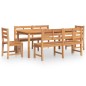vidaXL 5-tlg. Garten-Essgruppe Massivholz Teak vidaXL 5-tlg. Garten-Essgruppe Massivholz Teak