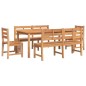 vidaXL 5-tlg. Garten-Essgruppe Massivholz Teak vidaXL 5-tlg. Garten-Essgruppe Massivholz Teak