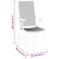 vidaXL 5-tlg. Garten-Essgruppe Schwarz und Braun Poly Rattan