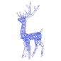 vidaXL LED-Rentiere 3 Stk. Acryl 120 cm Blau vidaXL LED-Rentiere 3 Stk. Acryl 120 cm Blau