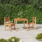 vidaXL 3-tlg. Garten-Essgruppe Massivholz Teak vidaXL 3-tlg. Garten-Essgruppe Massivholz Teak