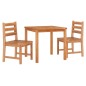 vidaXL 3-tlg. Garten-Essgruppe Massivholz Teak vidaXL 3-tlg. Garten-Essgruppe Massivholz Teak