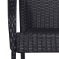 vidaXL 7-tlg. Garten-Essgruppe Schwarz Poly Rattan vidaXL 7-tlg. Garten-Essgruppe Schwarz Poly Rattan