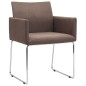 Esszimmerstühle 2 Stk. Braun Stoff Esszimmerstühle 2 Stk. Braun Stoff