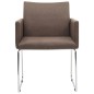 Esszimmerstühle 2 Stk. Braun Stoff Esszimmerstühle 2 Stk. Braun Stoff