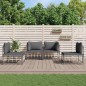 vidaXL 4-tlg. Garten-Lounge-Set mit Kissen Anthrazit Poly Rattan vidaXL 4-tlg. Garten-Lounge-Set mit Kissen Anthrazit Poly Rattan
