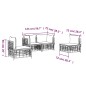 vidaXL 4-tlg. Garten-Lounge-Set mit Kissen Anthrazit Poly Rattan vidaXL 4-tlg. Garten-Lounge-Set mit Kissen Anthrazit Poly Rattan