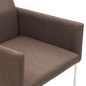 Esszimmerstühle 2 Stk. Braun Stoff Esszimmerstühle 2 Stk. Braun Stoff