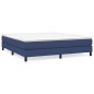 vidaXL Boxspringbett mit Matratze Blau 180x200 cm Stoff vidaXL Boxspringbett mit Matratze Blau 180x200 cm Stoff