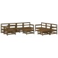 vidaXL 10-tlg. Garten-Lounge-Set mit Kissen Honigbraun Massivholz vidaXL 10-tlg. Garten-Lounge-Set mit Kissen Honigbraun Massivholz