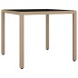 vidaXL 3-tlg. Garten-Essgruppe mit Kissen Beige Poly Rattan vidaXL 3-tlg. Garten-Essgruppe mit Kissen Beige Poly Rattan