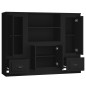 vidaXL Highboards 3 Stk. Schwarz Holzwerkstoff vidaXL Highboards 3 Stk. Schwarz Holzwerkstoff
