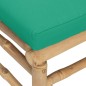 vidaXL Garten-Ecksofas mit Grünen Kissen 2 Stk. Bambus vidaXL Garten-Ecksofas mit Grünen Kissen 2 Stk. Bambus