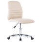 Esszimmerstühle 2 Stk. Creme Stoff Esszimmerstühle 2 Stk. Creme Stoff