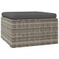 vidaXL 5-tlg. Garten-Lounge-Set mit Kissen Grau Poly Rattan vidaXL 5-tlg. Garten-Lounge-Set mit Kissen Grau Poly Rattan