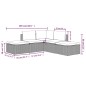 vidaXL 5-tlg. Garten-Lounge-Set mit Kissen Grau Poly Rattan vidaXL 5-tlg. Garten-Lounge-Set mit Kissen Grau Poly Rattan