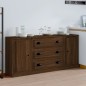 vidaXL Sideboards 3 Stk. Braun Eichen-Optik Holzwerkstoff vidaXL Sideboards 3 Stk. Braun Eichen-Optik Holzwerkstoff