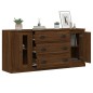 vidaXL Sideboards 3 Stk. Braun Eichen-Optik Holzwerkstoff vidaXL Sideboards 3 Stk. Braun Eichen-Optik Holzwerkstoff