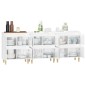 vidaXL Sideboards 3 Stk. Hochglanz-Weiß 60x35x70 cm Holzwerkstoff vidaXL Sideboards 3 Stk. Hochglanz-Weiß 60x35x70 cm Holzwerkstoff
