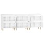 vidaXL Sideboards 3 Stk. Hochglanz-Weiß 60x35x70 cm Holzwerkstoff vidaXL Sideboards 3 Stk. Hochglanz-Weiß 60x35x70 cm Holzwerkstoff