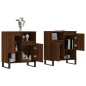vidaXL Sideboards 2 Stk. Braun Eichen-Optik Holzwerkstoff vidaXL Sideboards 2 Stk. Braun Eichen-Optik Holzwerkstoff