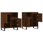 vidaXL Sideboards 2 Stk. Braun Eichen-Optik Holzwerkstoff vidaXL Sideboards 2 Stk. Braun Eichen-Optik Holzwerkstoff