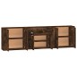 vidaXL Sideboards 3 Stk. Räuchereiche Holzwerkstoff vidaXL Sideboards 3 Stk. Räuchereiche Holzwerkstoff